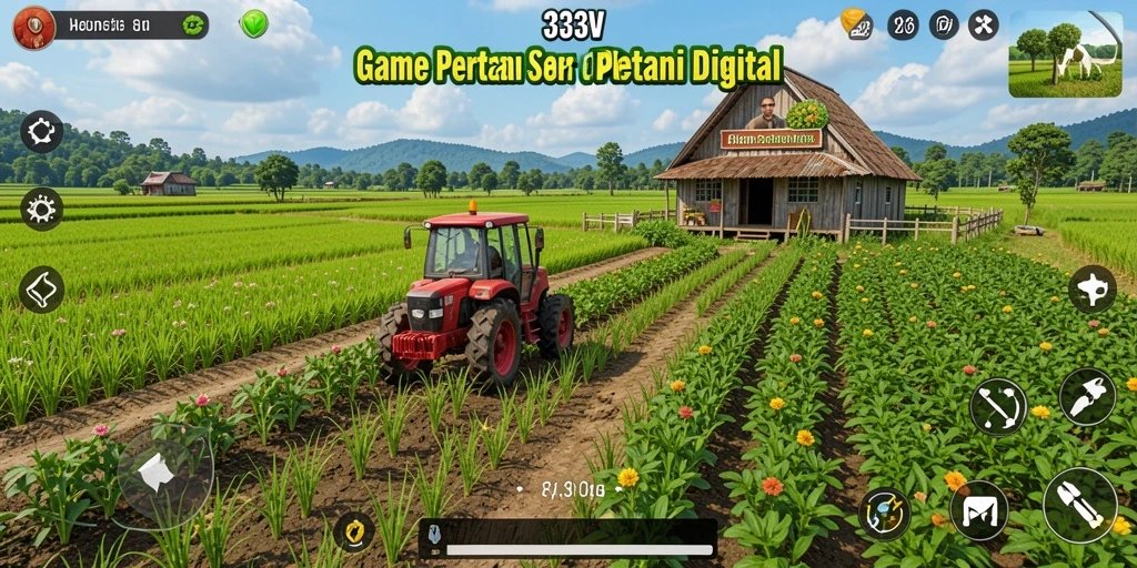 Gameplay seru di 333V dengan aktivitas pertanian.