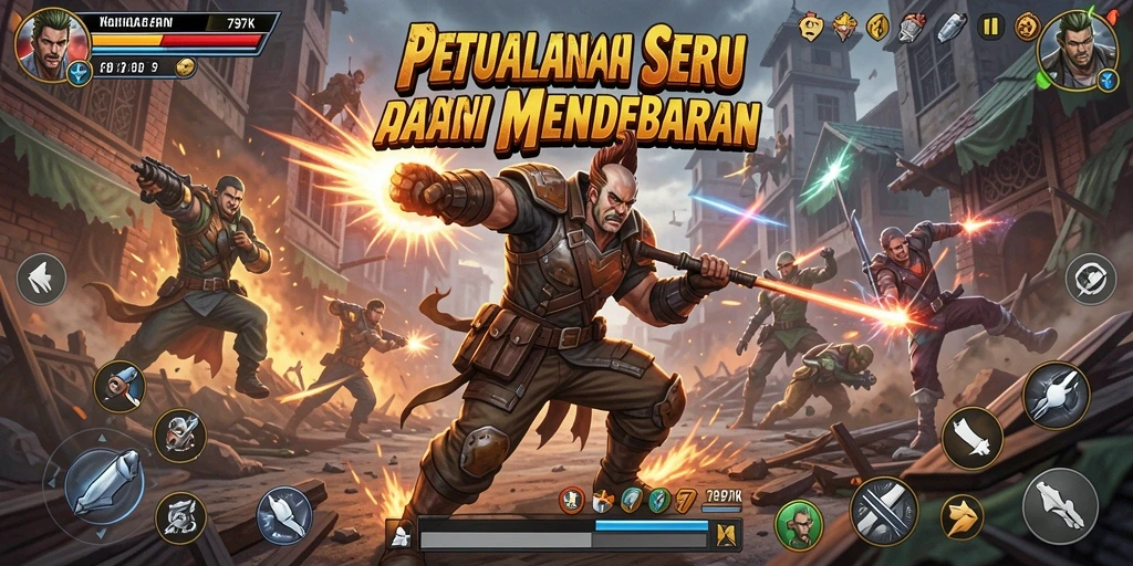 Tampilan gameplay menegangkan dari 797K dengan aksi mendebarkan.