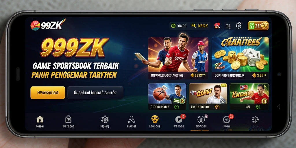 Tampilan gameplay Sportsbook yang menarik dan interaktif.