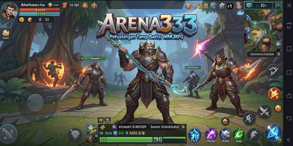 Gameplay ARENA333 yang menampilkan aksi seru dan grafis memukau.