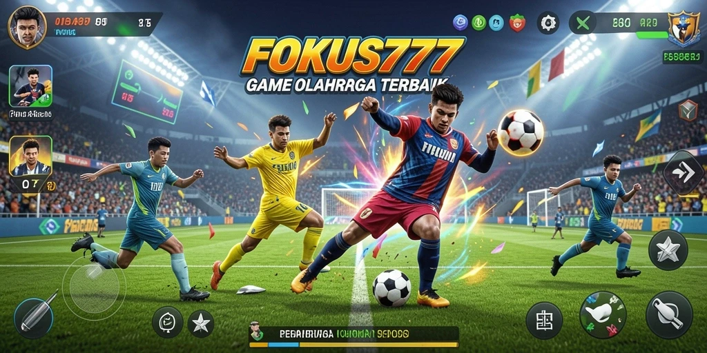 Tangkapan layar FOKUS777 menampilkan aksi permainan olahraga yang mendebarkan.