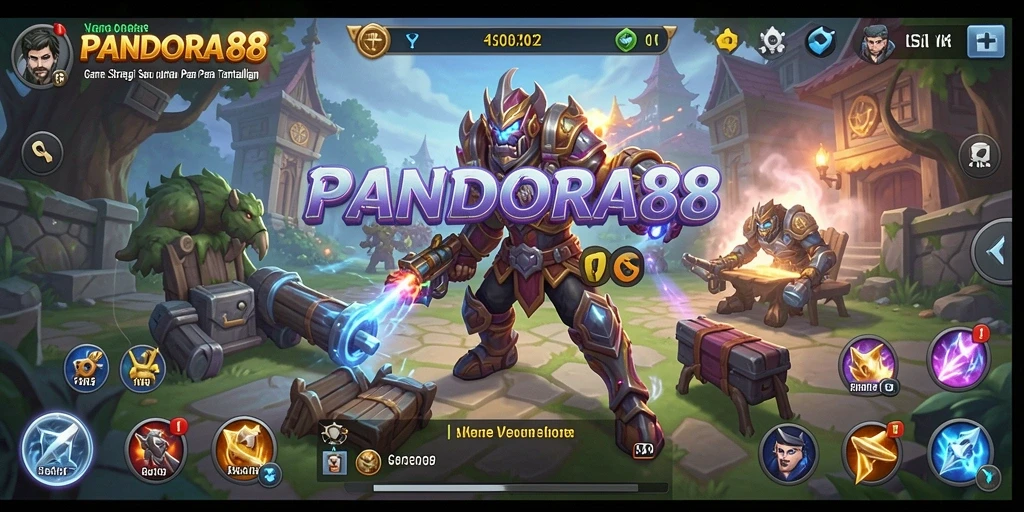 Tangkapan layar gameplay <strong>PANDORA88</strong> dengan aksi strategi mendebarkan.