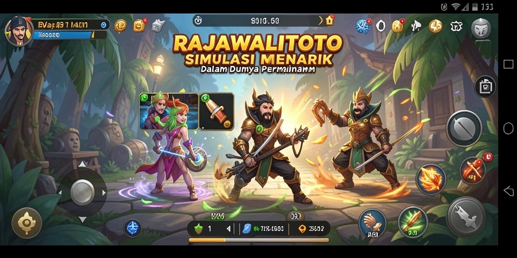 Tampilan gameplay menakjubkan dari RAJAWALITOTO yang penuh aksi.
