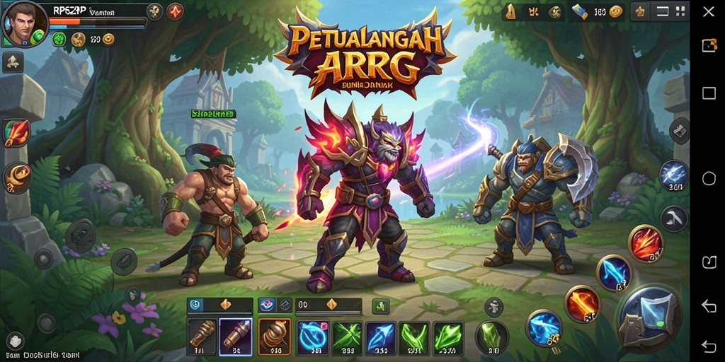 Tampilan menakjubkan dari gameplay RP62RP dengan pertarungan yang seru.