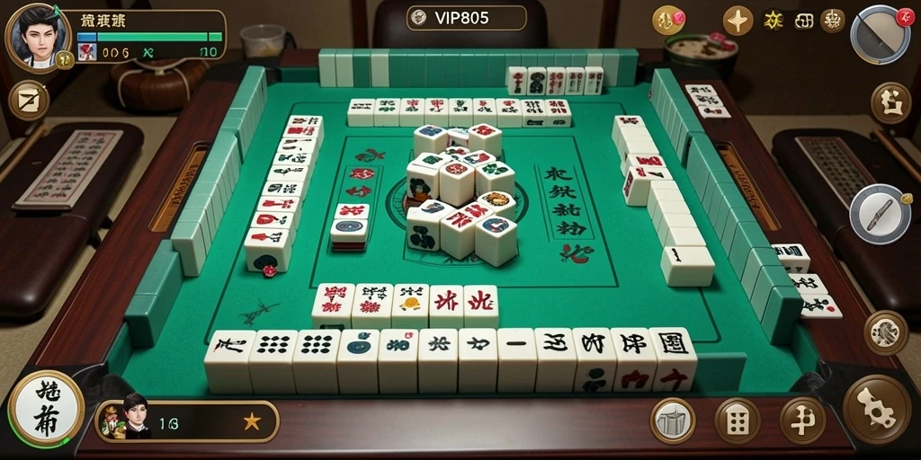 Tangkapan layar utama VIP805 menampilkan gameplay Mahjong yang seru dan menantang.
